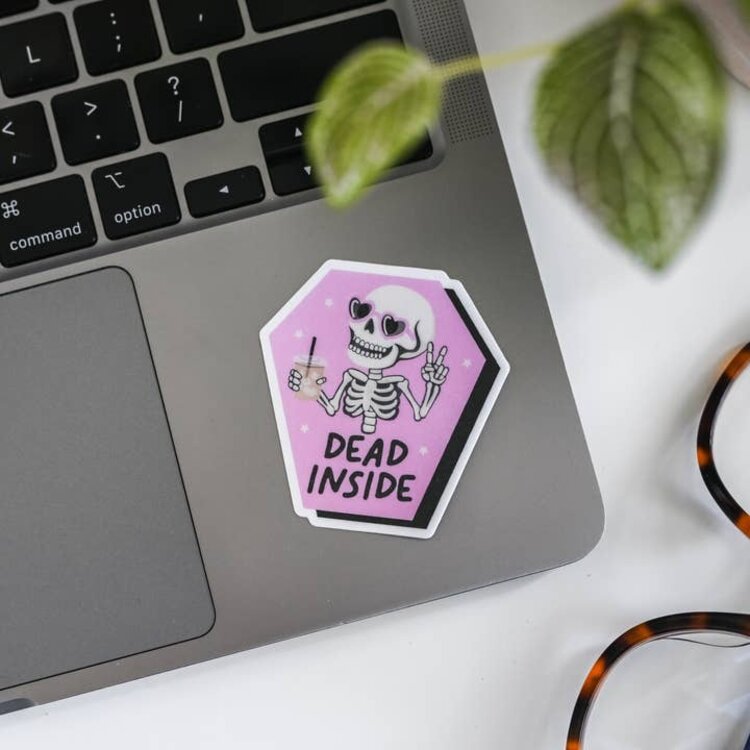 Dead Inside Skeleton Sticker