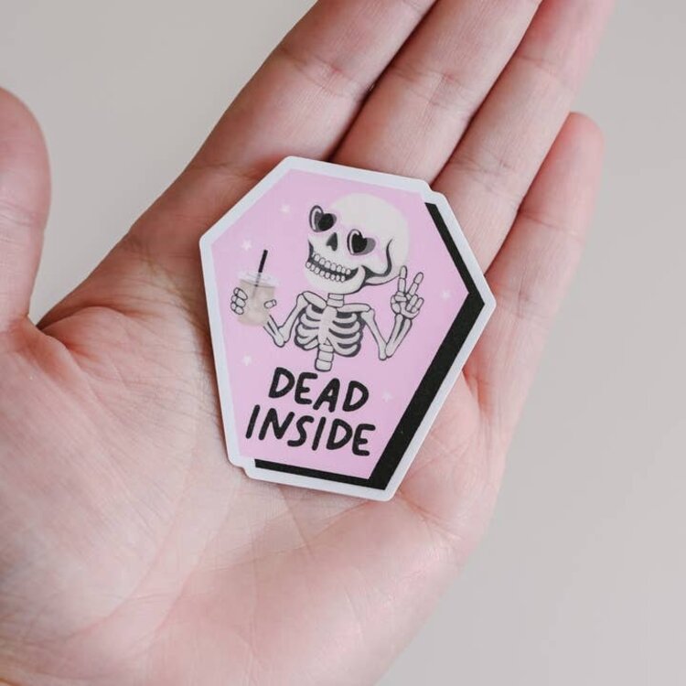 Dead Inside Skeleton Sticker