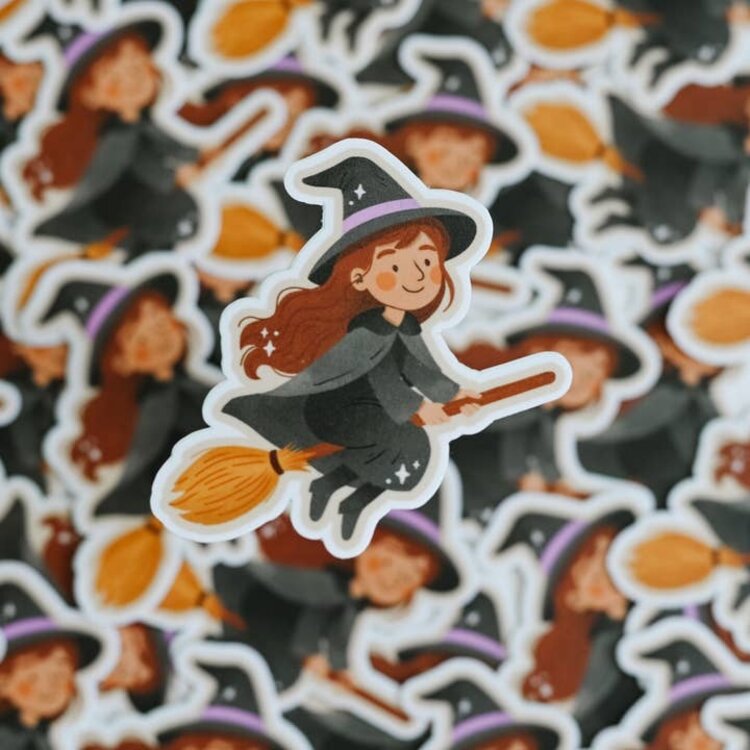 Cozy Witch Sticker