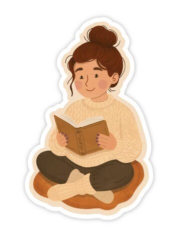 Cozy Reader Sticker