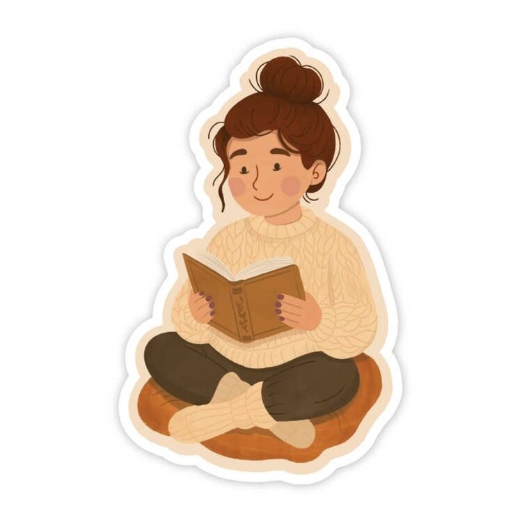 Cozy Reader Sticker