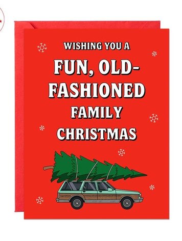 Fun, Old Fashioned Christmas Card