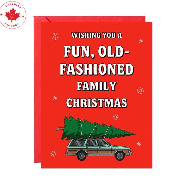 Fun, Old Fashioned Christmas Card