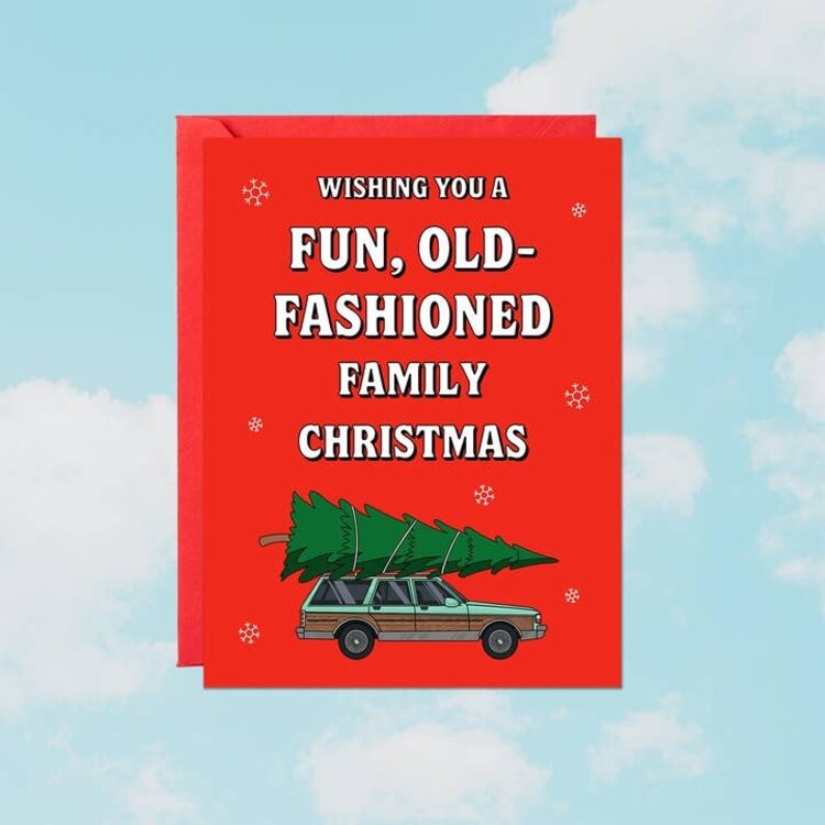Fun, Old Fashioned Christmas Card
