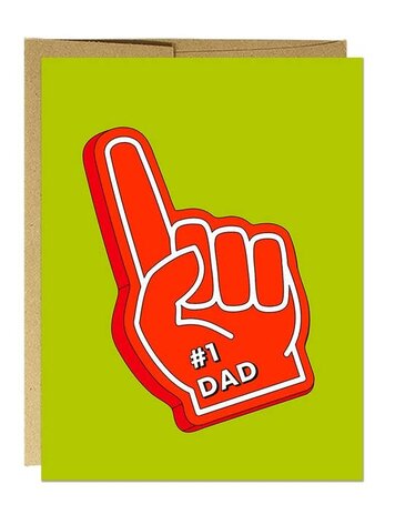 Number One Dad Card