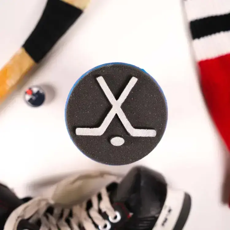 Hockey Puck Bomb with Shoe Charm