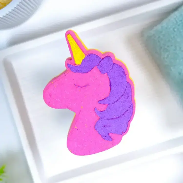 Unicorn Bath Bomb with Shoe Charm
