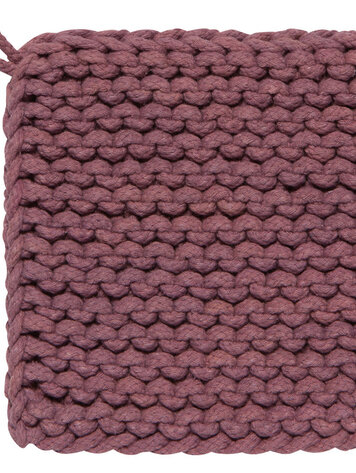 Ash Plum Knit Potholder
