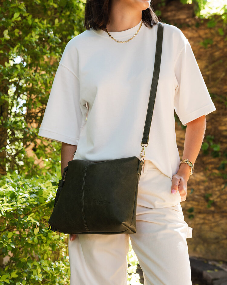 Daisy Stripe Crossbody Bag