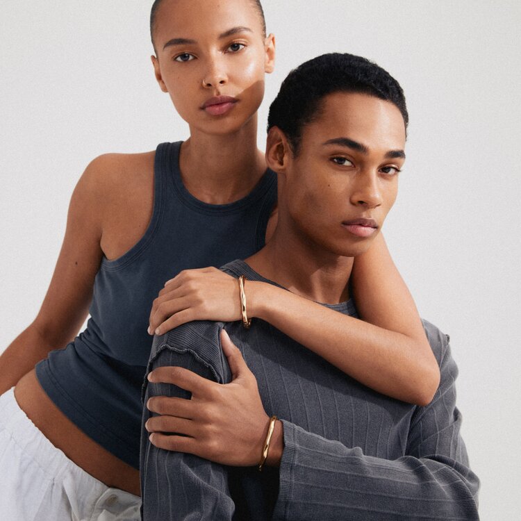 Harrison Recycled Wavy Bangle