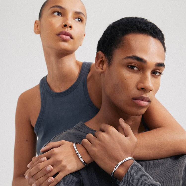 Harrison Recycled Wavy Bangle