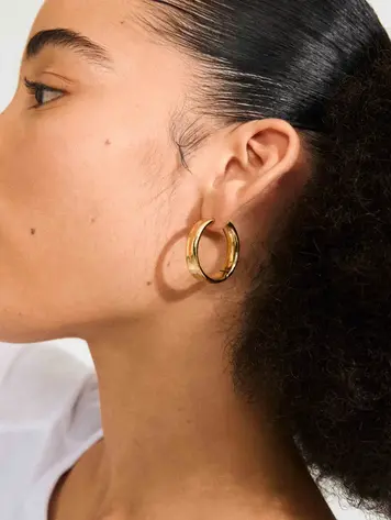 Kayden Recycled Hoop Earrings