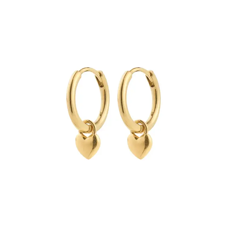 Alaia Tiny Heart Pendant Earrings