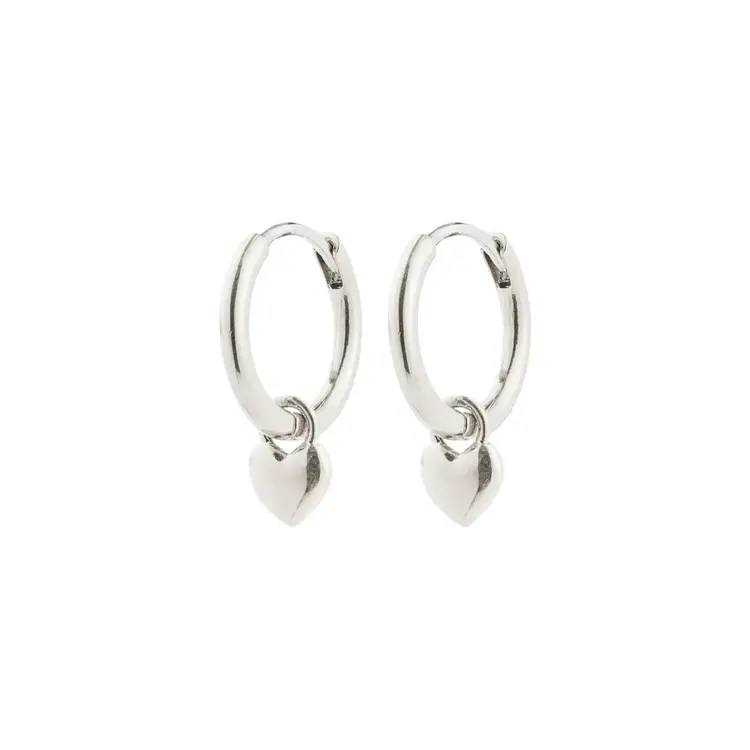 Alaia Tiny Heart Pendant Earrings