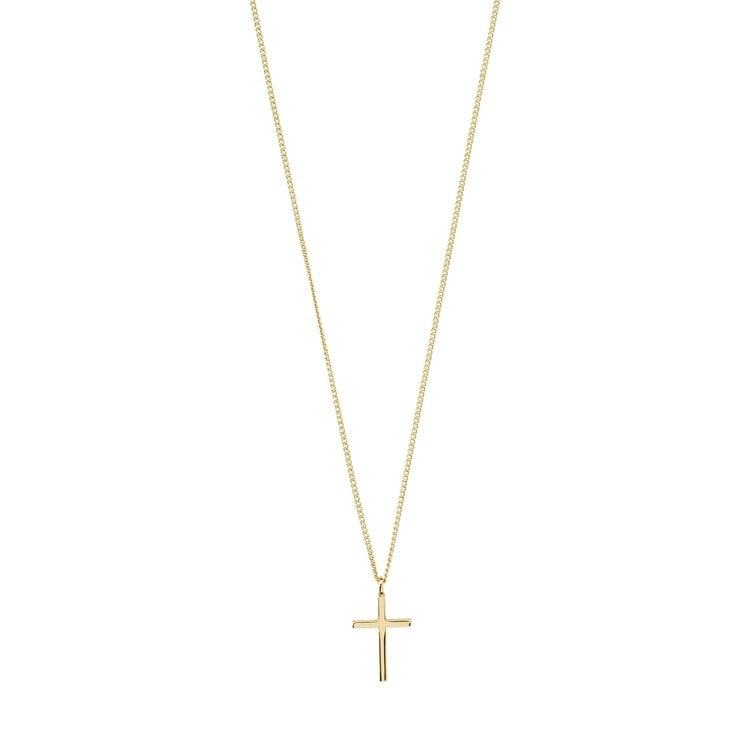 Flynn recycled cross pendant necklace