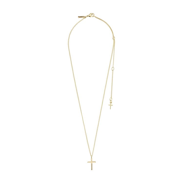 Flynn recycled cross pendant necklace