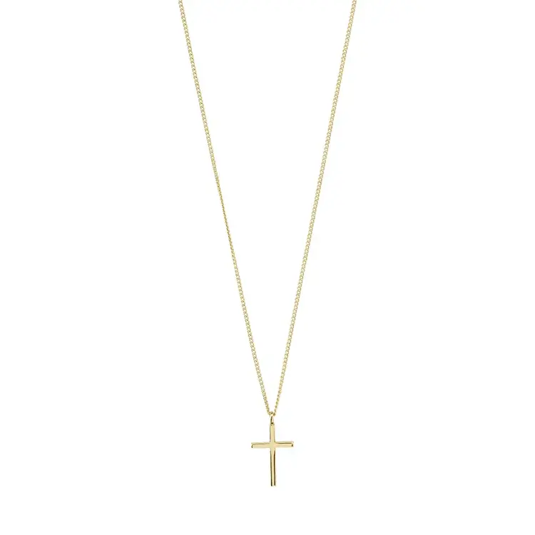 Flynn recycled cross pendant necklace