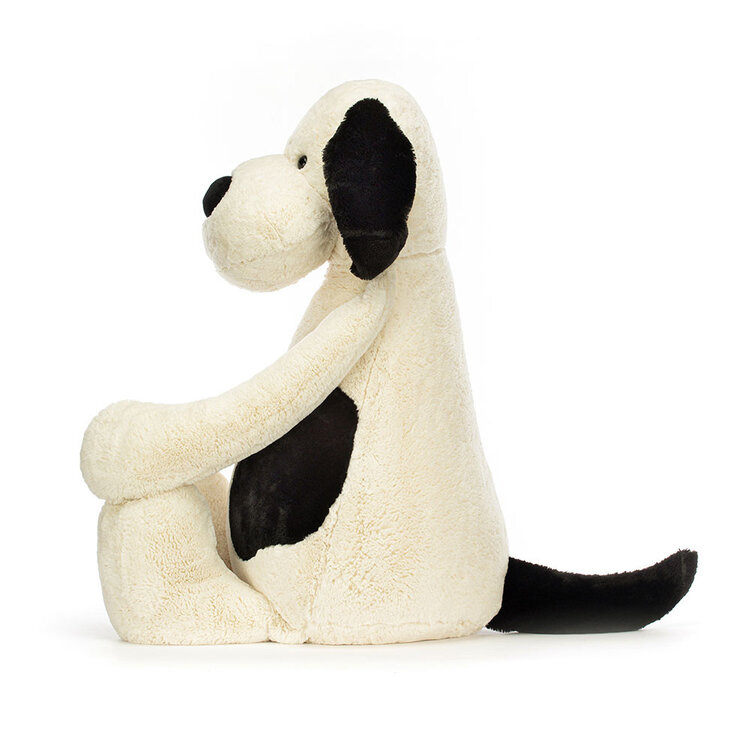 Jellycat Inc Gigantic Bashful Black & Cream Puppy