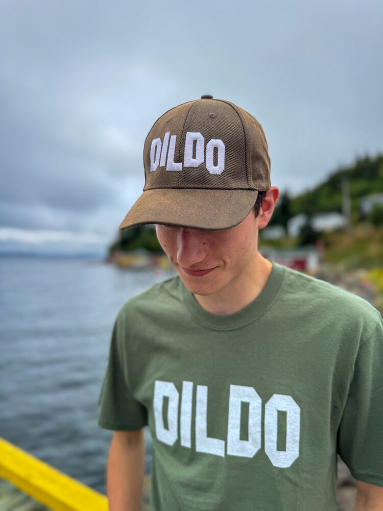 Distressed DILDO Baseball Hat Brown