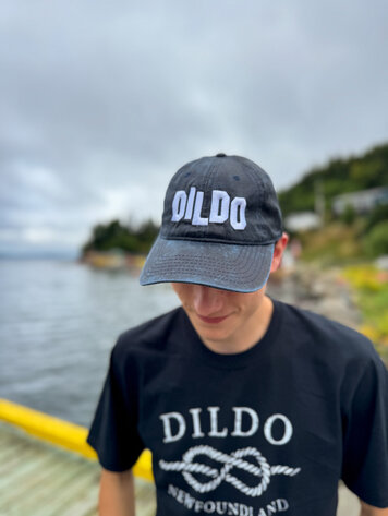 Distressed DILDO Baseball Hat Blue