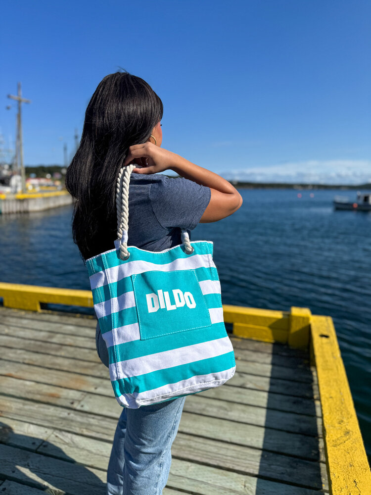 Striped Dildo Tote Bag