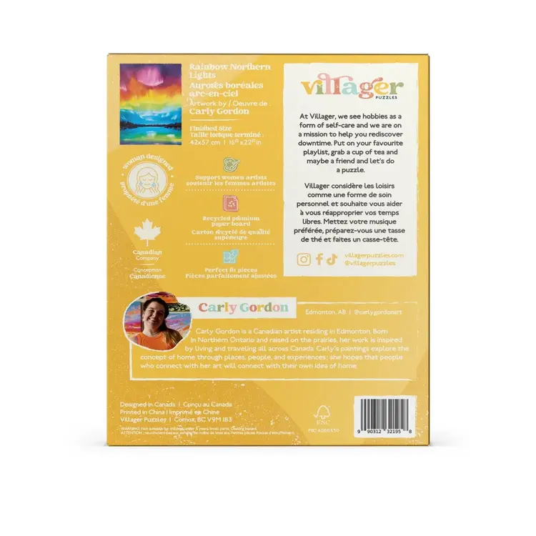 Rainbow Northern Lights | 500-Piece Puzzle for Adults