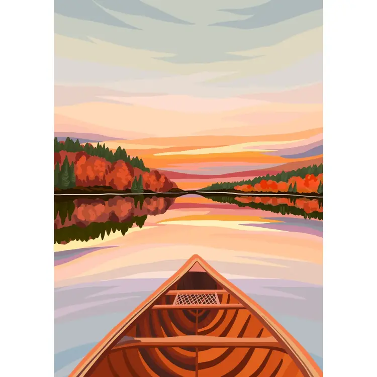 Canoeing at Dawn | 500-Piece Puzzle for Adults