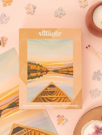 Canoeing at Dawn | 500-Piece Puzzle for Adults