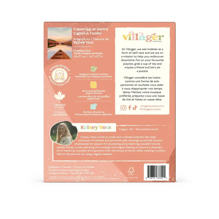 Canoeing at Dawn | 500-Piece Puzzle for Adults