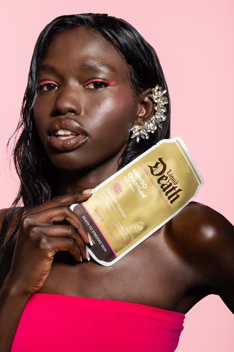 Mango Chainsaw Blemish Control Liquid Death Face Mask