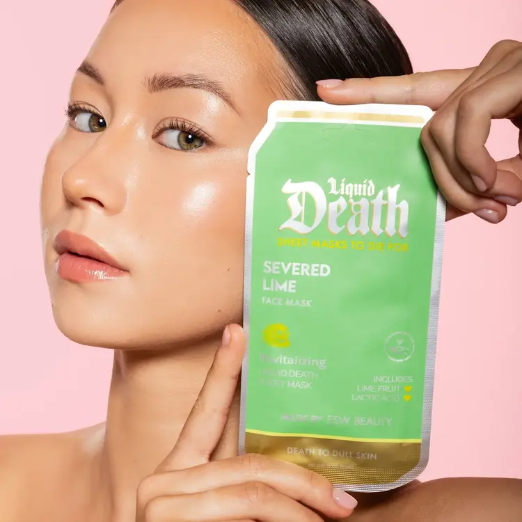 Severed Lime Revitalizing Liquid Death Face Mask