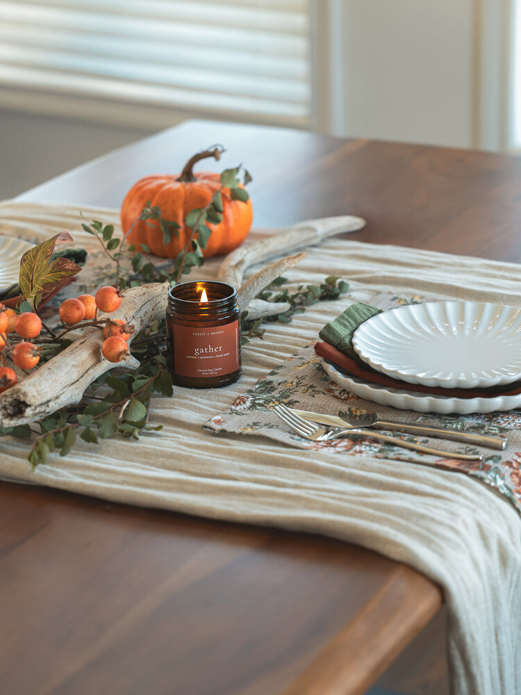 Gather Wooden Wick Candle