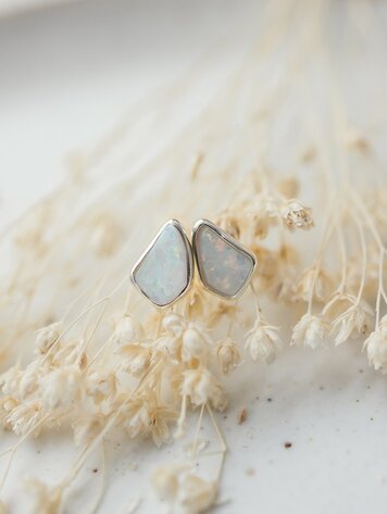 Opal Chip Studs