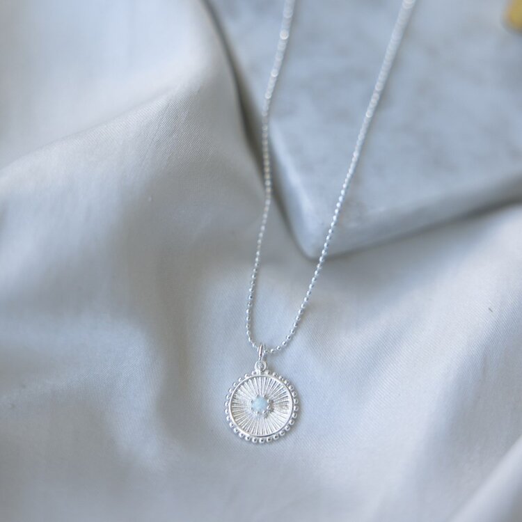 Lina Layering Necklace Opalite