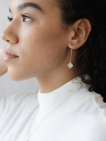 Anya Earrings Mother of Pearl