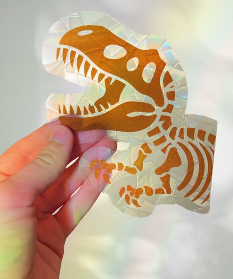 Dinosaur Suncatcher Sticker