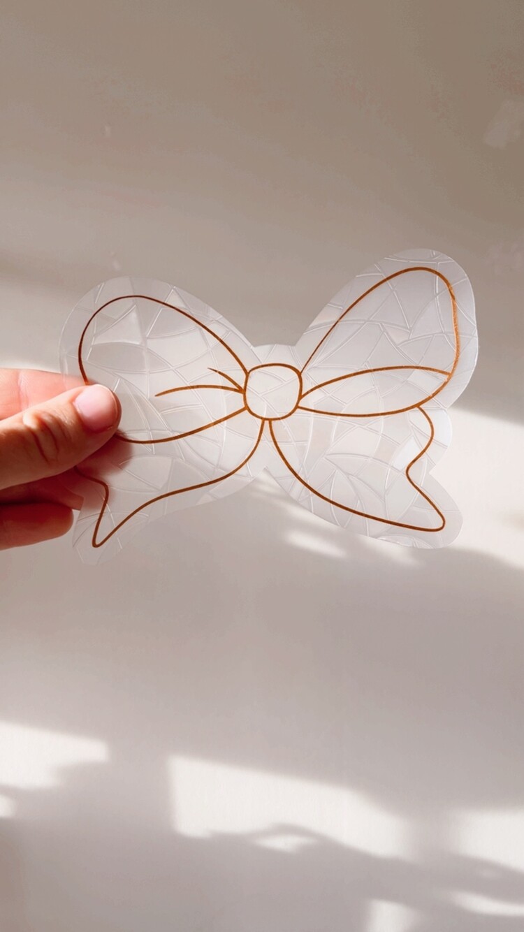 Bow Suncatcher Sticker