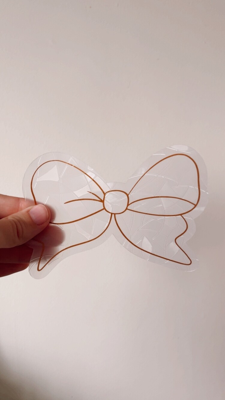 Bow Suncatcher Sticker