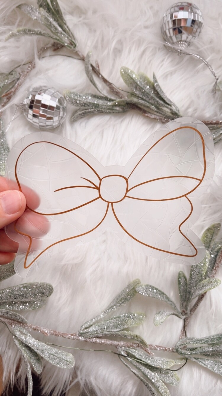 Bow Suncatcher Sticker