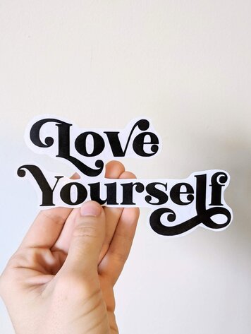 Love Yourself Mirror Decal