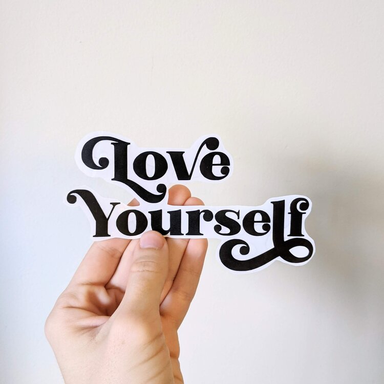Love Yourself Mirror Decal