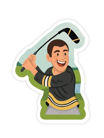Happy Golfer Sticker