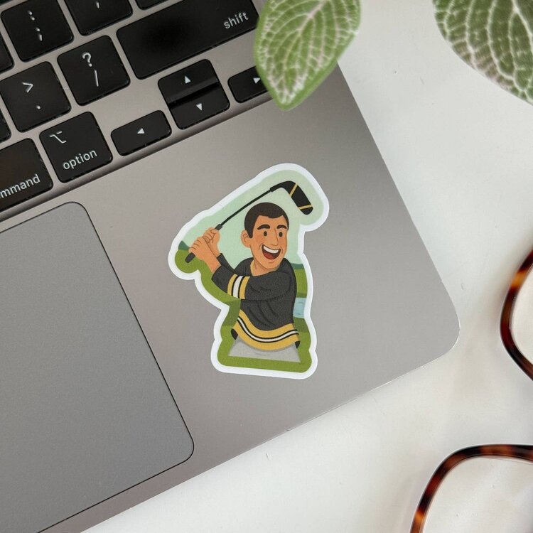 Happy Golfer Sticker