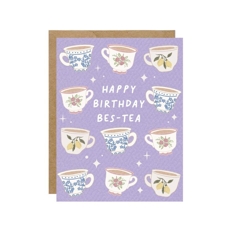 Happy Birthday Bes-Tea Card