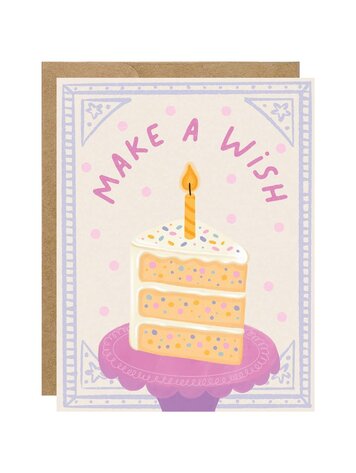 Make A Wish Birthday Cake Card