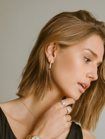 Capizzi CZ Medium Earrings