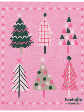 Glitzmas Christmas Swedish Dishcloth