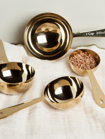 Gold Measuring Cups Set of 4