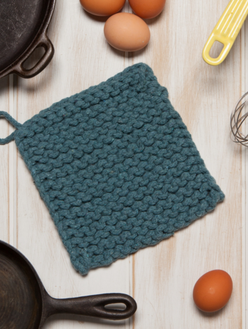 Lagoon Knit Potholder