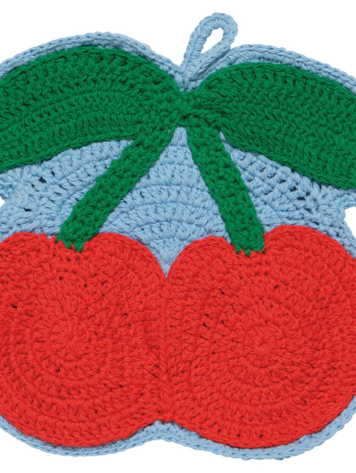 Very Cherry Crochet Trivet